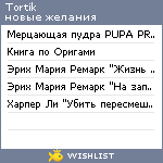 My Wishlist - tortik