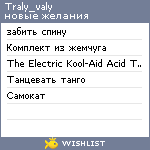 My Wishlist - traly_valy