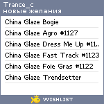 My Wishlist - trance_c