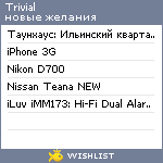 My Wishlist - trivial