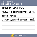 My Wishlist - tsarechek