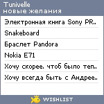 My Wishlist - tunivelle