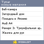 My Wishlist - tymar