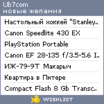 My Wishlist - ub7com