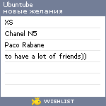 My Wishlist - ubuntube