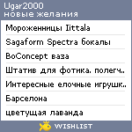 My Wishlist - ugar2000