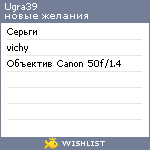 My Wishlist - ugra39