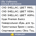 My Wishlist - ul4uk18