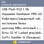 My Wishlist - ula