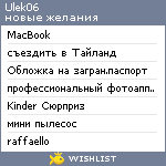 My Wishlist - ulek06