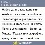 My Wishlist - ulisa36