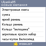 My Wishlist - ulyanka85