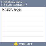 My Wishlist - umbabaraumba