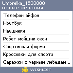 My Wishlist - umbrelka_1500000