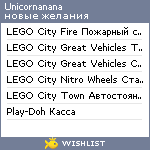 My Wishlist - unicornanana