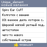 My Wishlist - unique_element