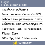 My Wishlist - uoghd