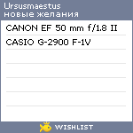 My Wishlist - ursusmaestus