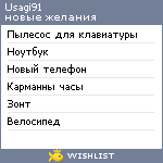 My Wishlist - usagi91