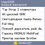 My Wishlist - user0315