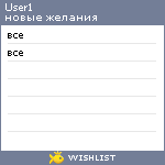 My Wishlist - user1