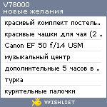 My Wishlist - v78000