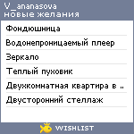 My Wishlist - v_ananasova