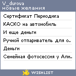 My Wishlist - v_durova