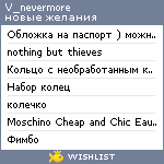 My Wishlist - v_nevermore