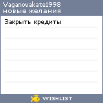 My Wishlist - vaganovakate1998