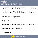 My Wishlist - val84