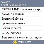 My Wishlist - valaby