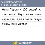 My Wishlist - valaleksandrova