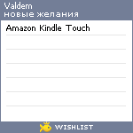 My Wishlist - valdem