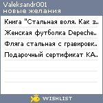 My Wishlist - valeksandr001