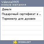 My Wishlist - valensia0905