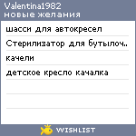 My Wishlist - valentina1982