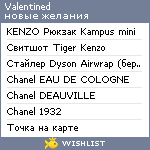 My Wishlist - valentined