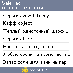 My Wishlist - valeriiak