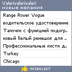 My Wishlist - valerivalerivaleri