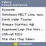 My Wishlist - valeroy