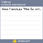 My Wishlist - valeryy