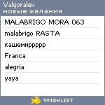 My Wishlist - valgoralex