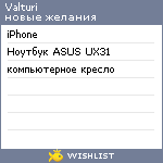 My Wishlist - valturi