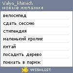 My Wishlist - valya_khimich