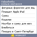 My Wishlist - valyushonka