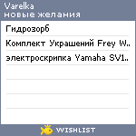 My Wishlist - varelka