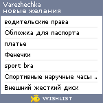 My Wishlist - varezhechka