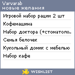 My Wishlist - varvarab