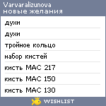 My Wishlist - varvaralizunova